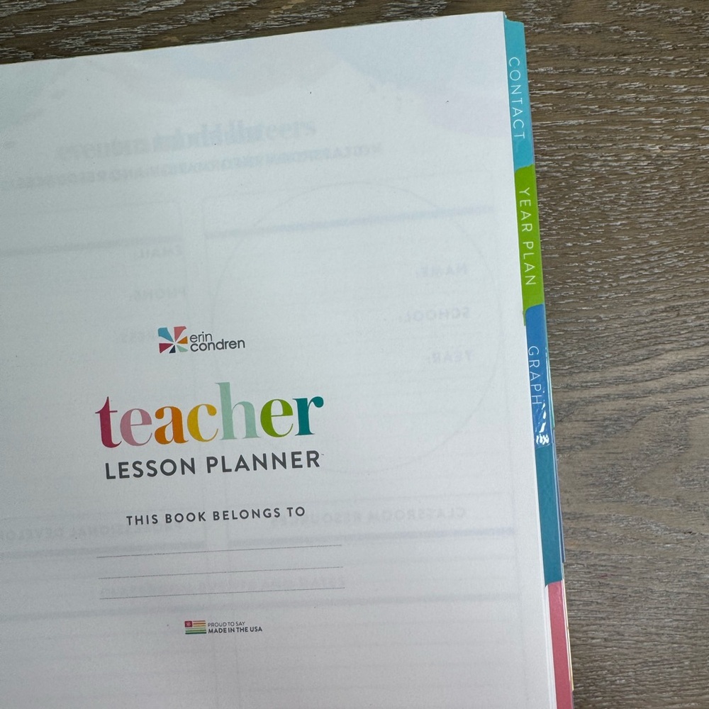 New Erin Condren Teacher Planner - Picture 3 of 6